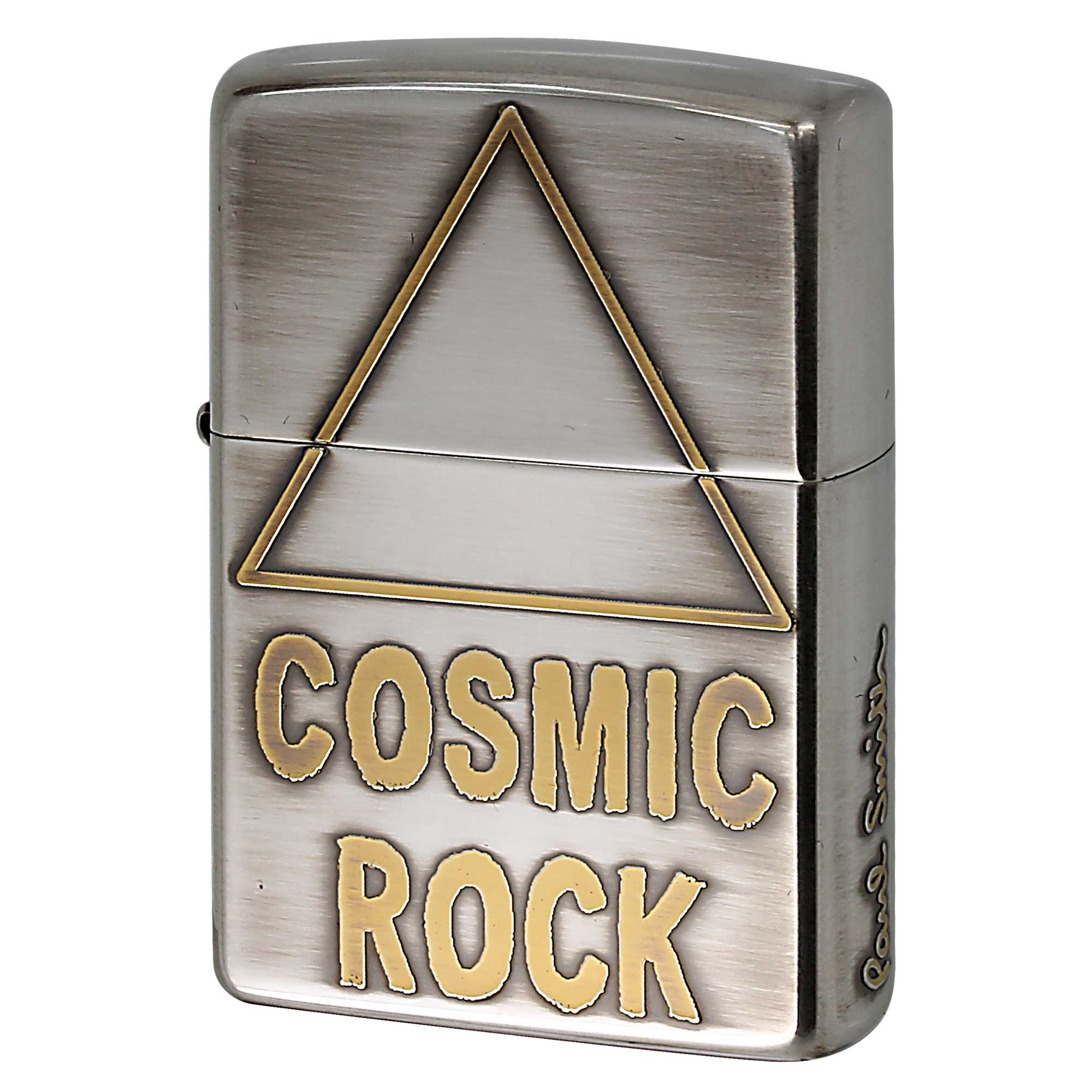 絶版/ヴィンテージ Zippo ジッポー 中古 2010年製造 ZIPPO Paul Smith COSMIC ROCK コスミックロック 逆エッチング 盛上げ ゴールド  [S]ほぼ新品同様