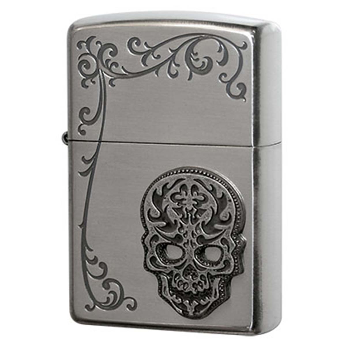 Zippo ジッポー スカル ドクロ 骸骨 アラベスク 唐草 シークレットガーデン The Seacret Garden TSG-B メール便可