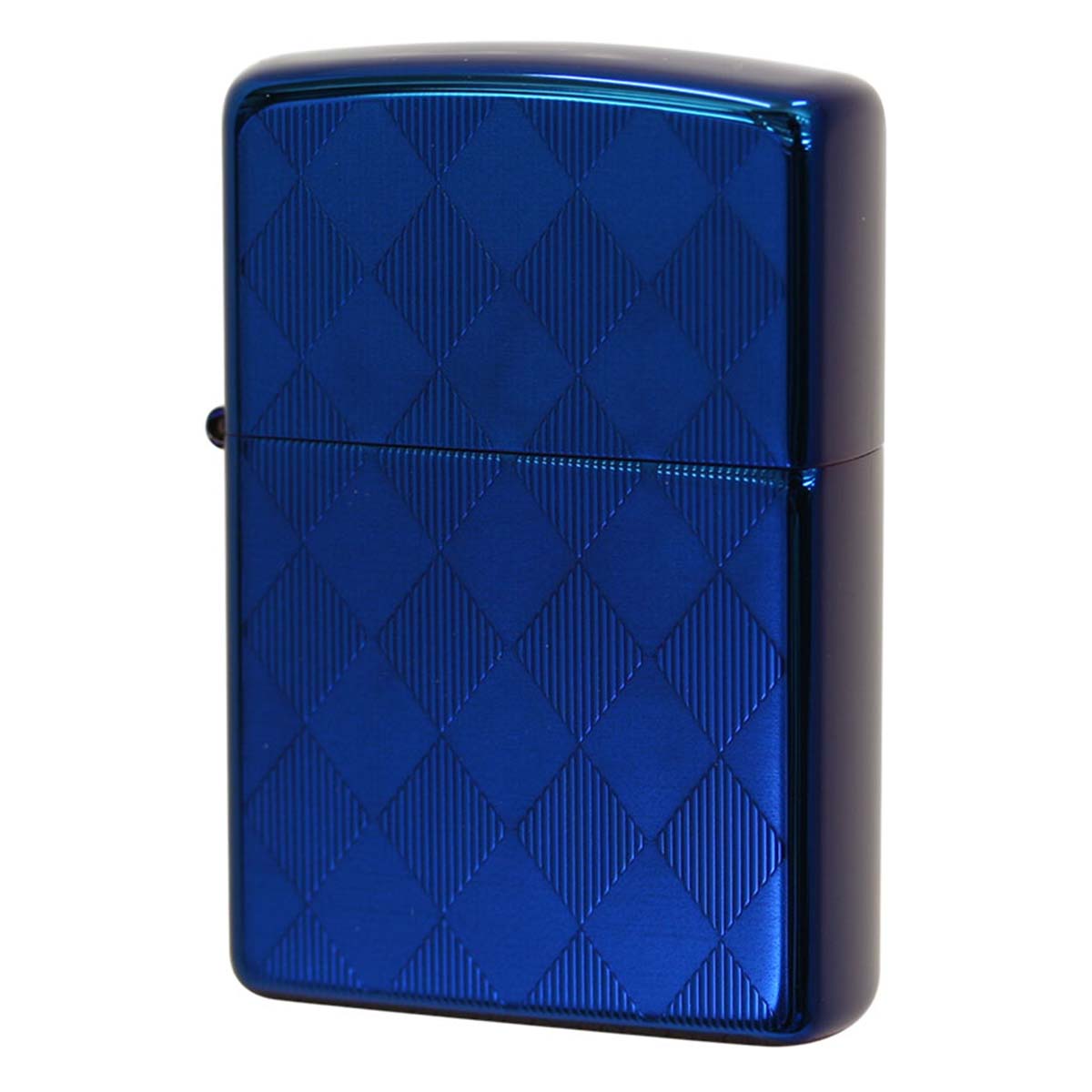 Zippo ジッポー アーガイル柄 ブルー チタンコーティング Titanium Coating Series Ti-BL-A（Ａ） メール便可