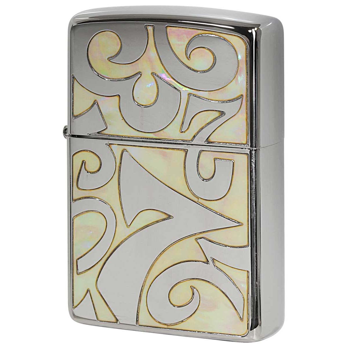 Zippo ジッポー シェル 貝 インレイ 象嵌 ダイアル 数字 ナンバー シルバー ホワイト SHELL DIAL B SDZ-WH