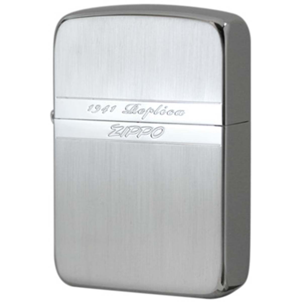 Zippo ジッポー 1941レプリカ ミラーライン 銀メッキ サテーナ SV