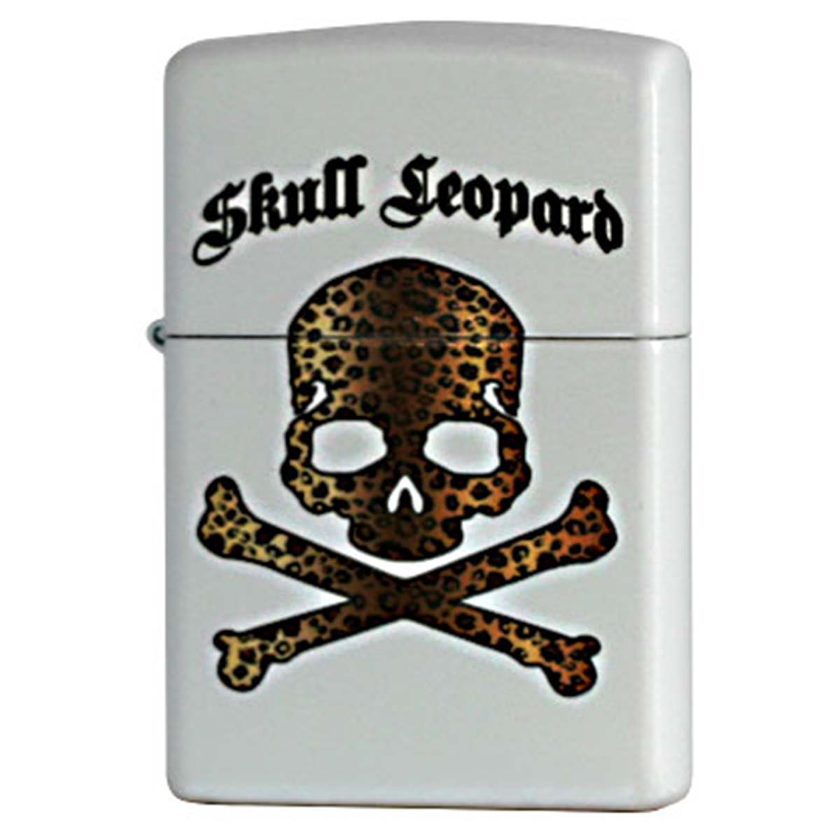 Zippo ジッポー スカル ドクロ 骸骨 レオパード柄 ホワイトマット Skull Leopard WH メール便可
