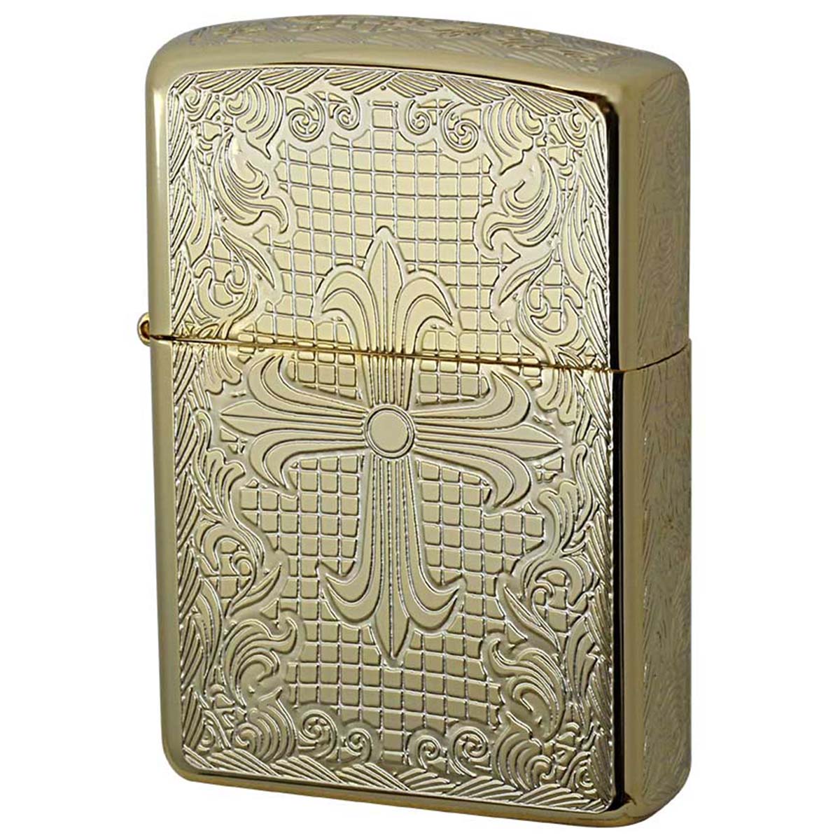 Zippo ジッポー アーマー クロス 十字架 Cross 5面加工 金メッキ ARMOR  CROSS ゴールドタンク GD