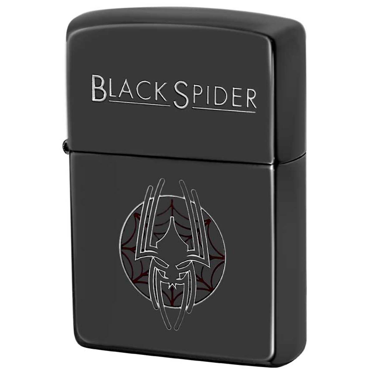 Zippo ジッポー タバコ銘柄 ブラックスパイダー ブラックニッケル BLACK SPIDER ブラックニッケル