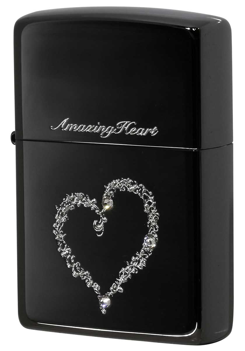 Zippo ジッポー Amazing Heart＆Cross アメージングハート BK メール便可
