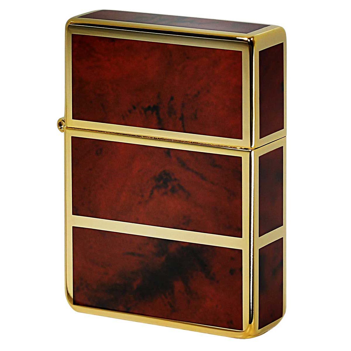 Zippo ジッポー 1935レプリカ マーブル 4面加工 1935EPG ブラウン シリアル番号 ゴールドタンク BW