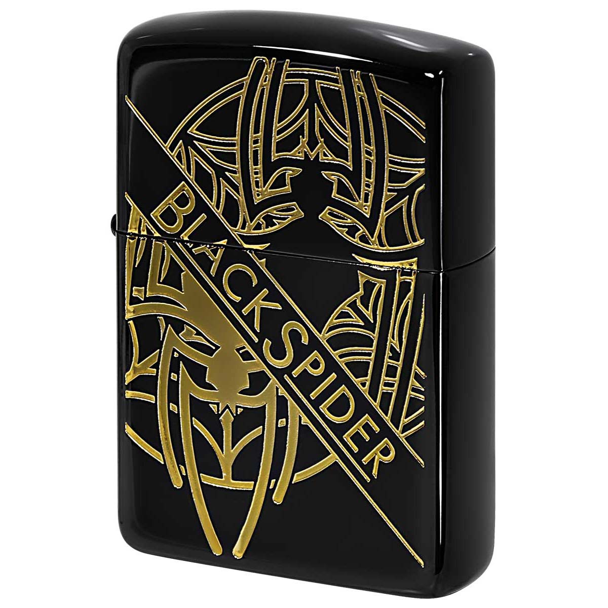 Zippo ジッポー タバコ銘柄 アーマー ブラックスパイダー ブラックチタン BLACK SPIDER シリアル番号 ゴールドタンク 162BK