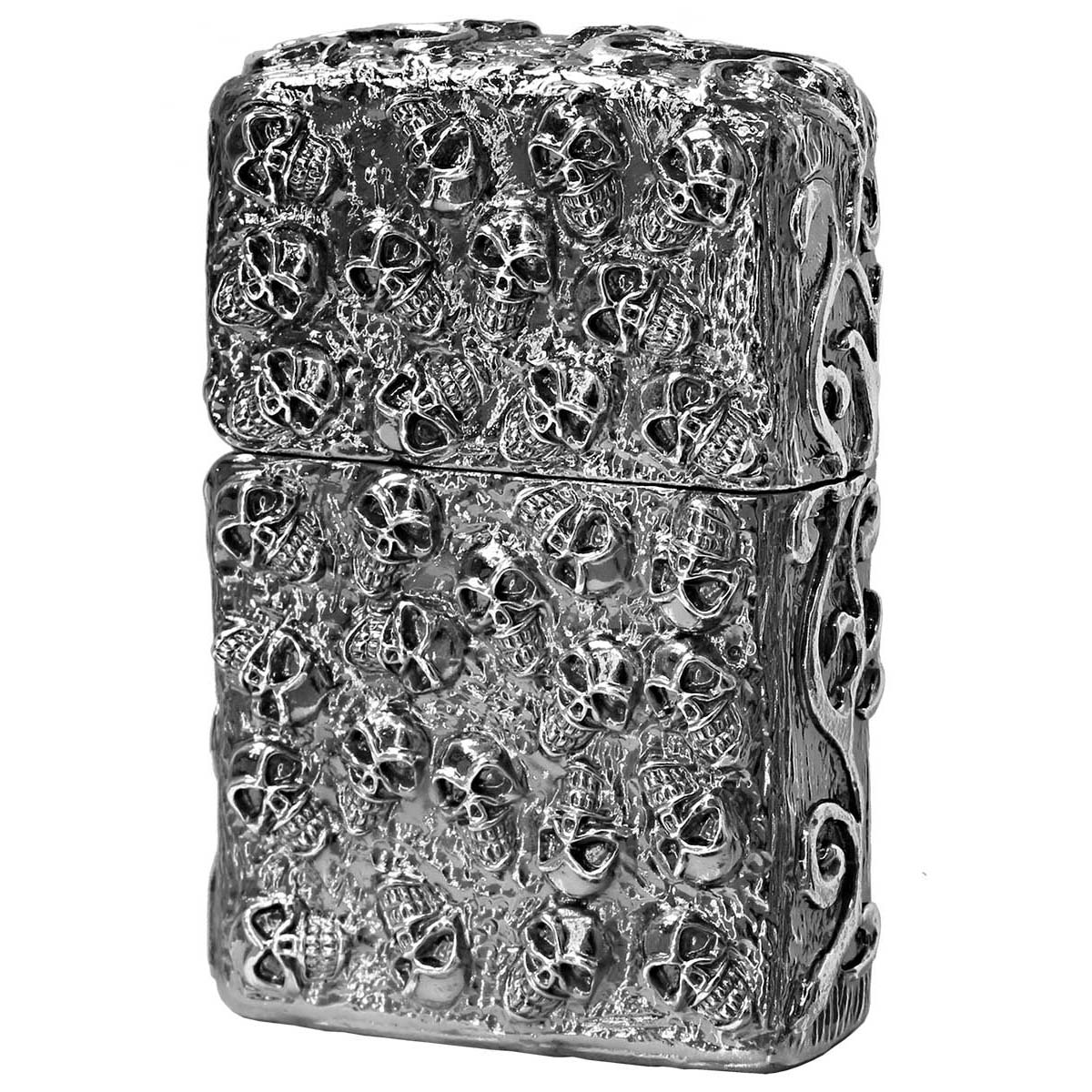 Zippo ジッポー スカル ドクロ 骸骨 スカルジャケット 銀イブシ Skull Jacket SI