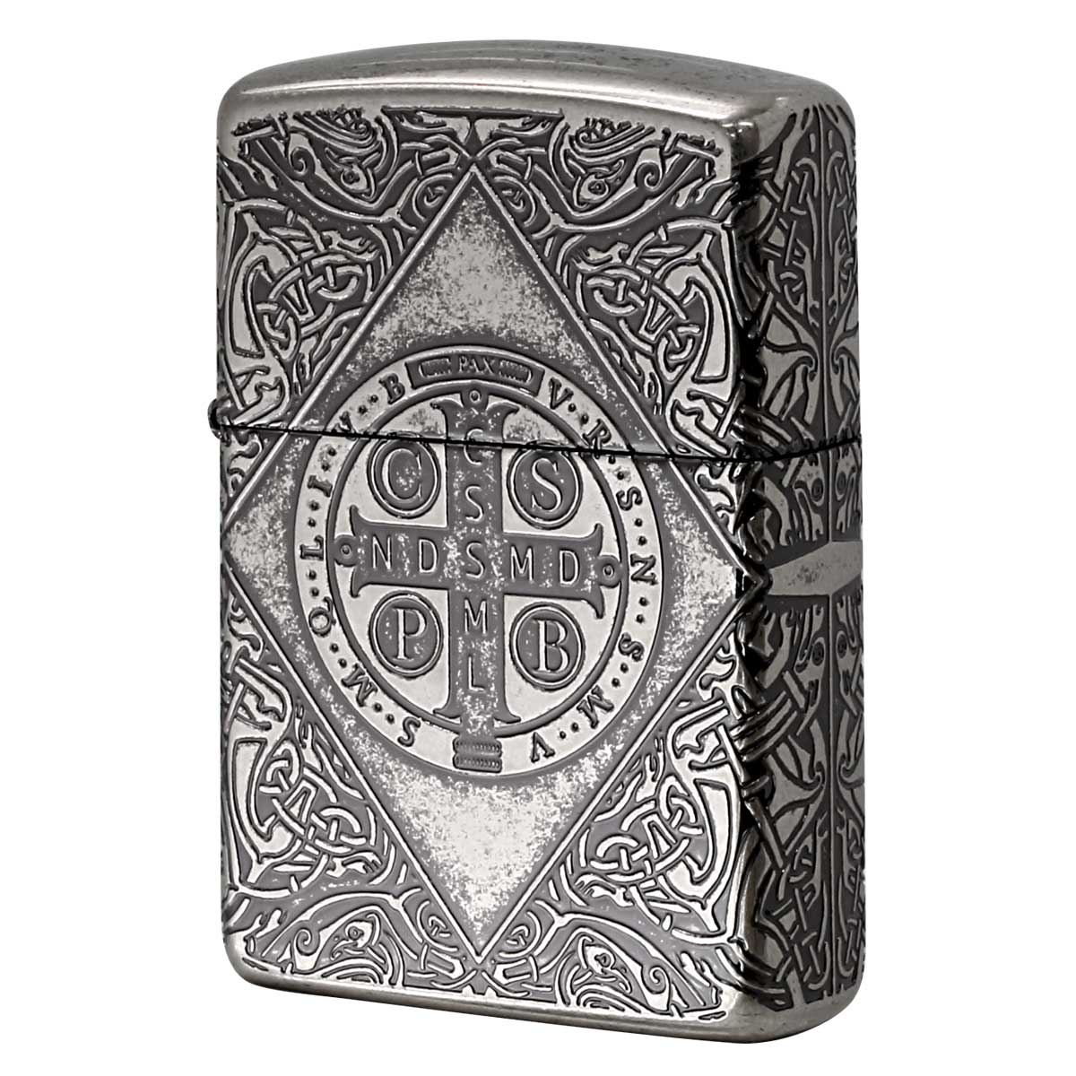 Zippo ジッポー ARMOR アーマー クロス 十字架 Cross ベネディクトクロス ニッケルイブシバレル NIB