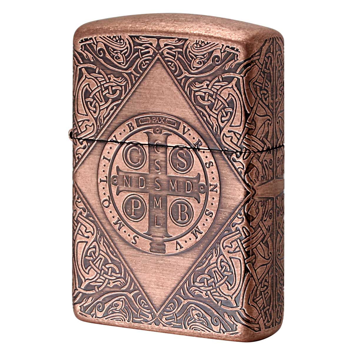 Zippo ジッポー ARMOR アーマー クロス 十字架 Cross ベネディクトクロス 銅イブシバレル CIB