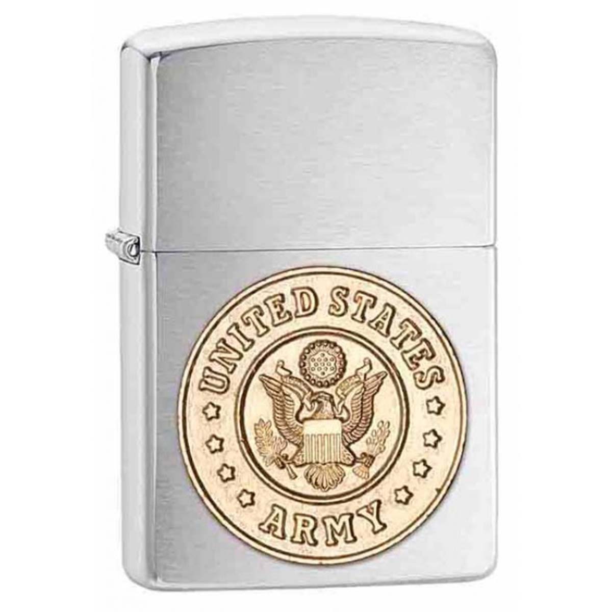 Zippo ジッポー アメリカ軍 陸軍 ロゴ Army Brushed Chrome ブラッシュドクローム 280ARM メール便可