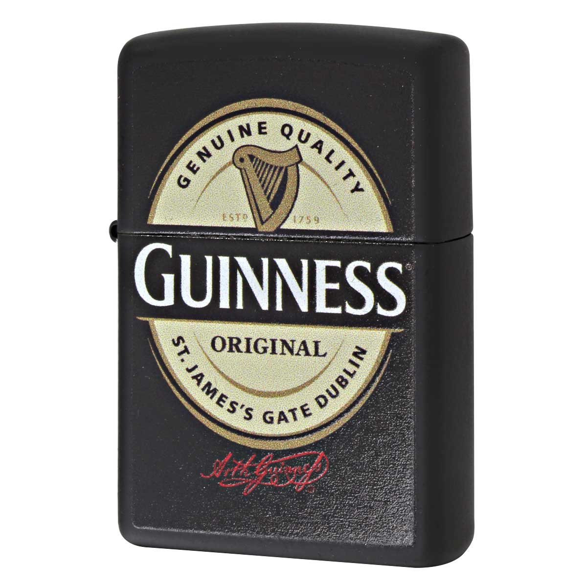Zippo ジッポー ギネスビール 酒 ロゴ Guinness Beer Logo ブラックマット 29755 メール便可