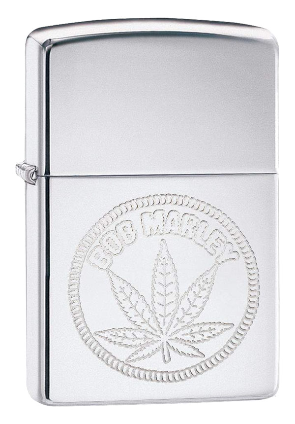 Zippo ジッポー Bob Marley Weed Leaf Stamp 29769 メール便可