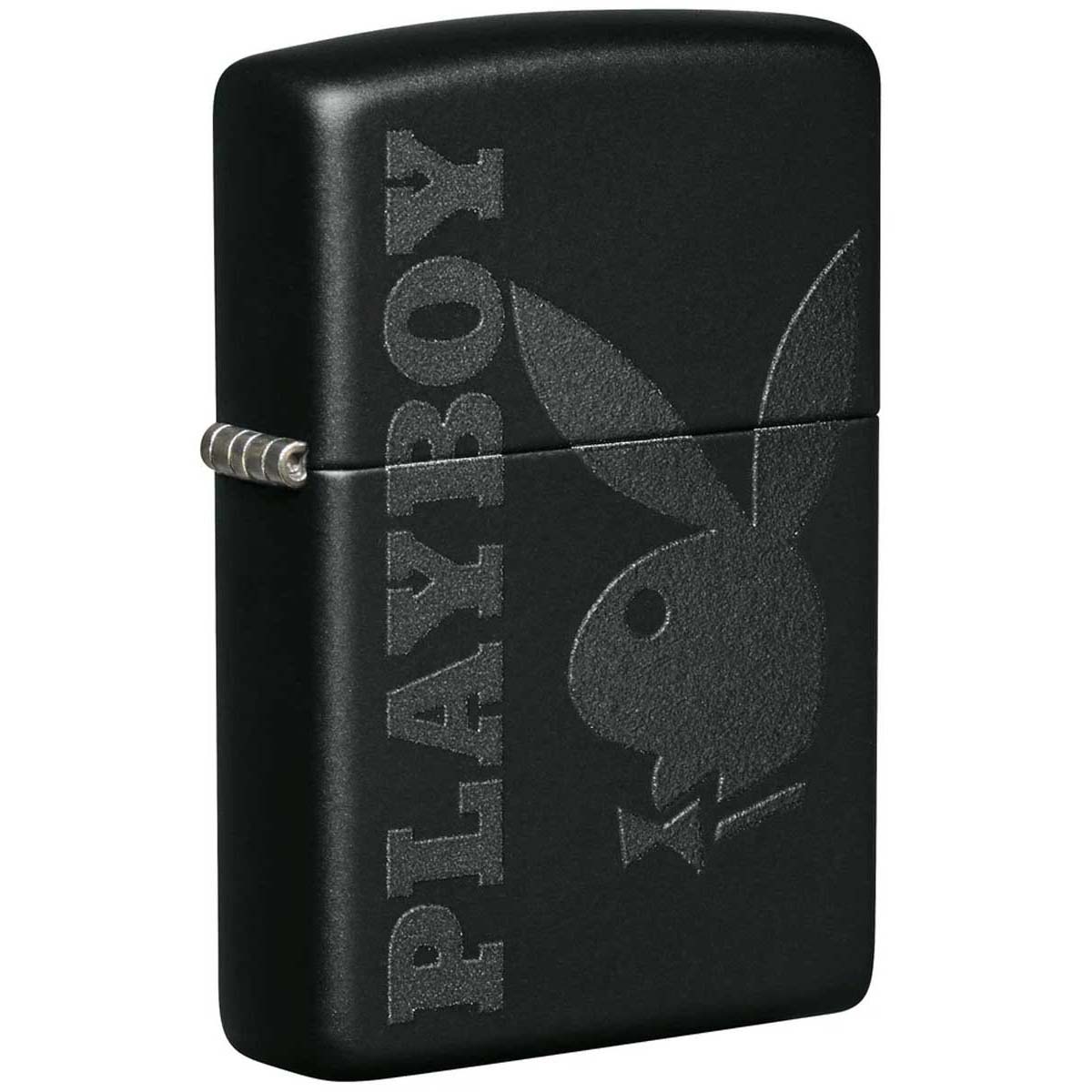 Zippo ジッポー プレイボーイ バニー うさぎ ロゴ Play boy ブラックマット 49342 メール便可