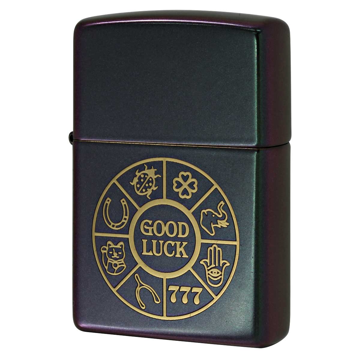 Zippo ジッポー ラッキー シンボル 幸運 Lucky Symbols 玉虫色 イリデッセント 49399 メール便可