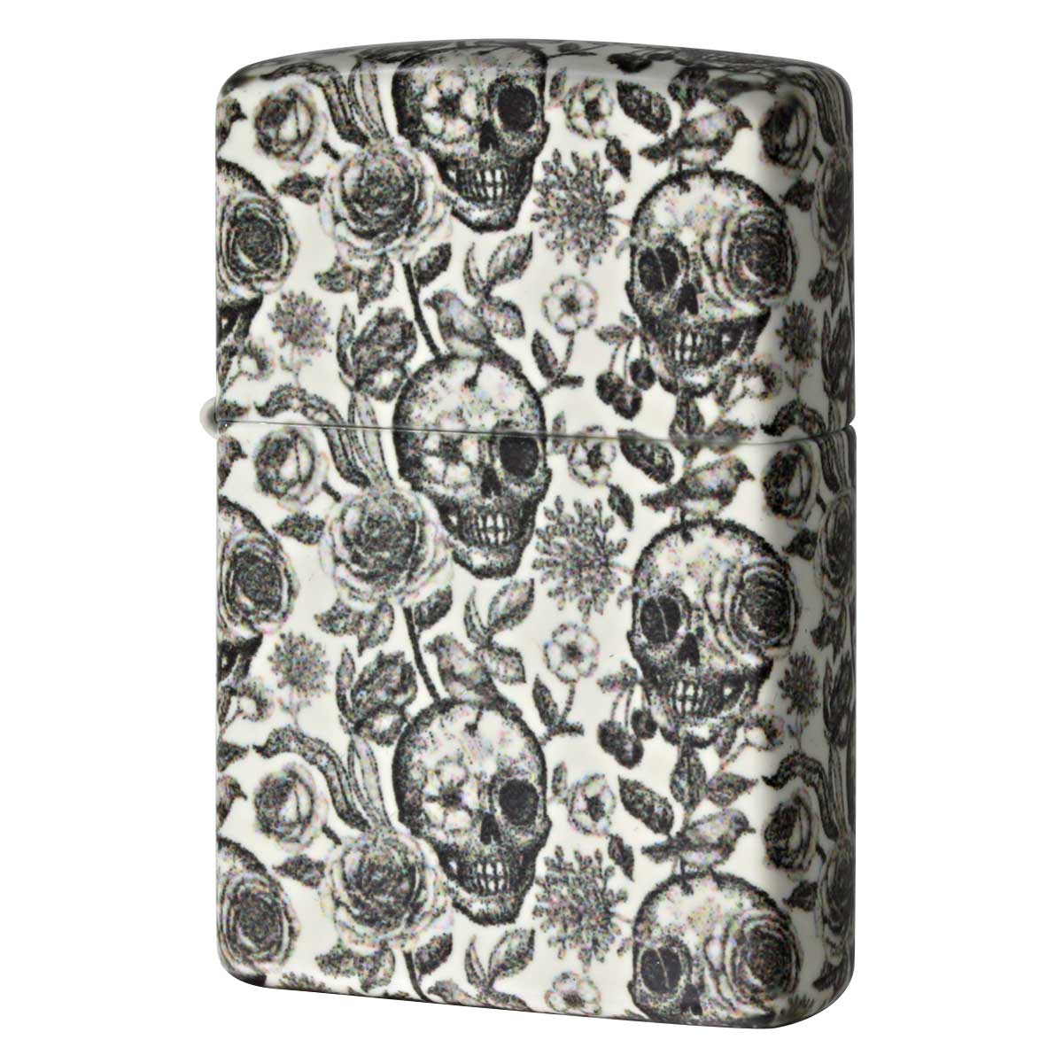 Zippo ジッポー スカル ドクロ 骸骨 薔薇 ローズ Skeleton Design 蓄光 塗装 49458