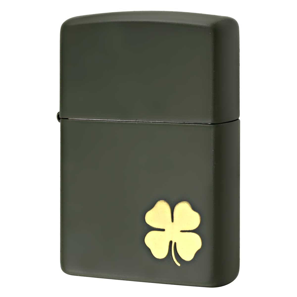 Zippo ジッポー 四つ葉 クローバー 幸運 Four Leaf Clover グリーンマット 49796 メール便可