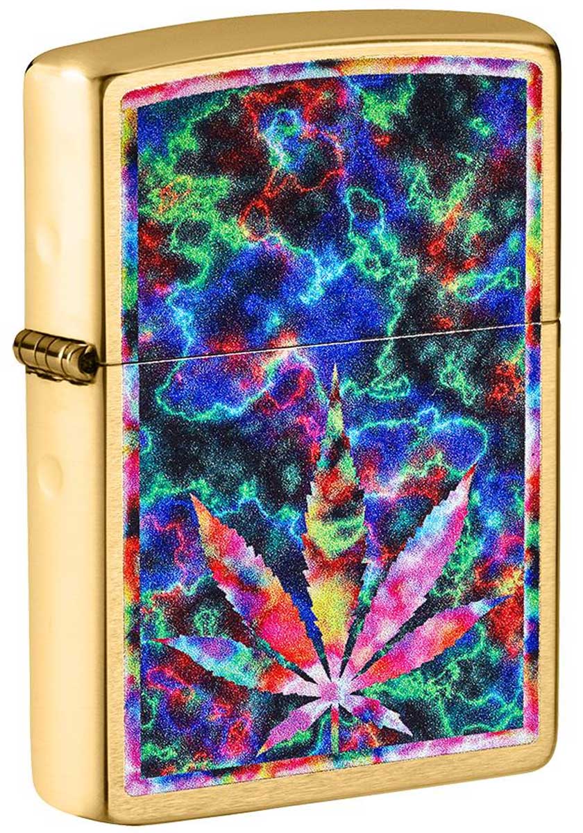 Zippo ジッポー Leaf Brushed Brass 49398 メール便可