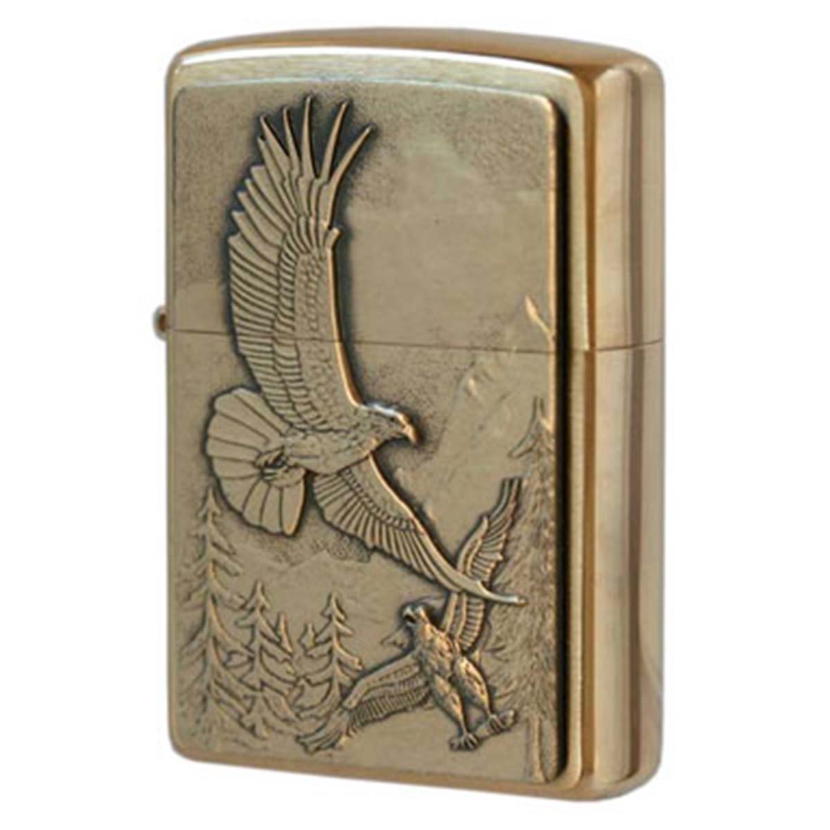 Zippo ジッポー イーグル 鷲 エンブレム貼り Where Eagles Dare Emblem ブラス 20854 メール便可
