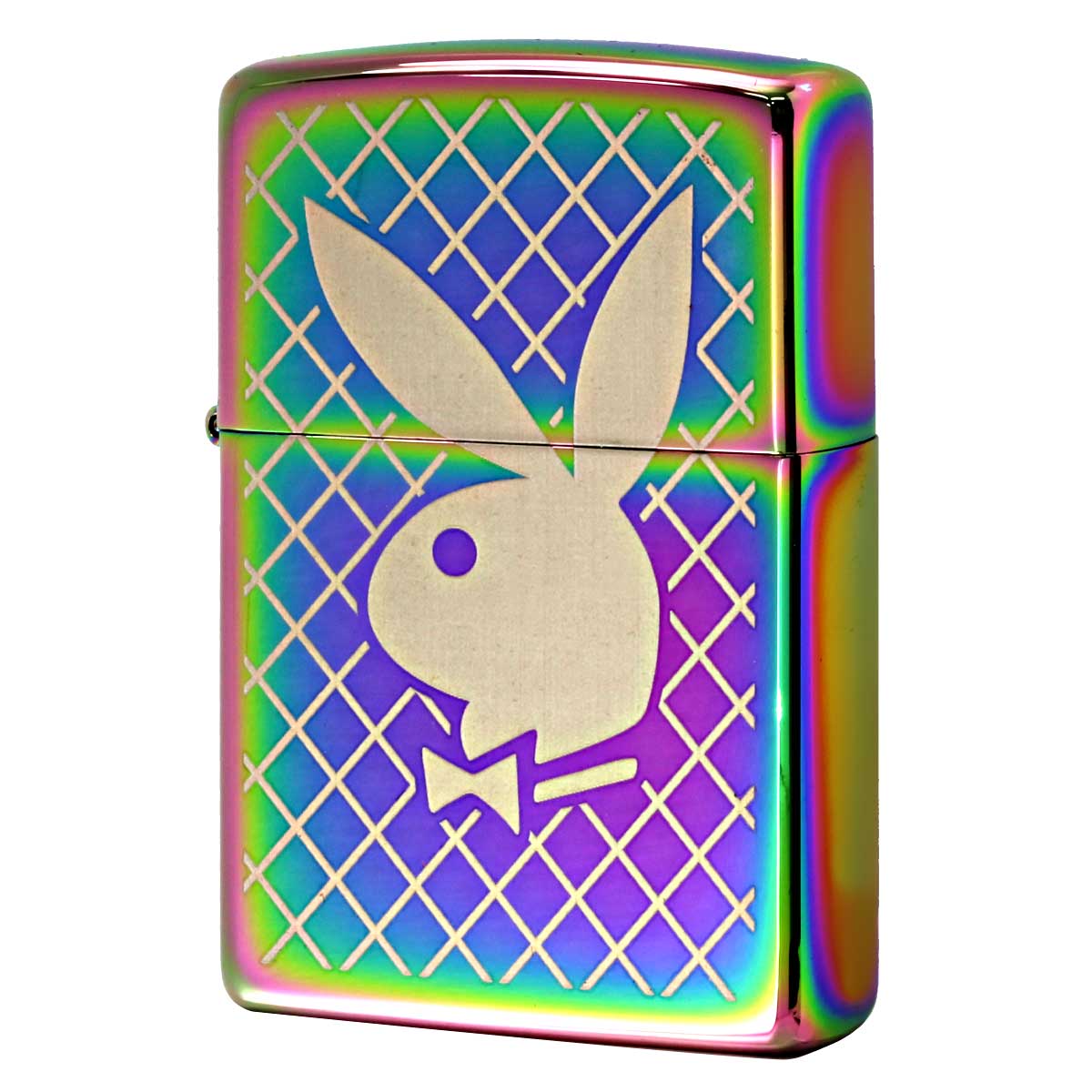 Zippo ジッポー プレイボーイ バニー うさぎ ロゴ Play boy 虹 スペクトラム 49344 メール便可