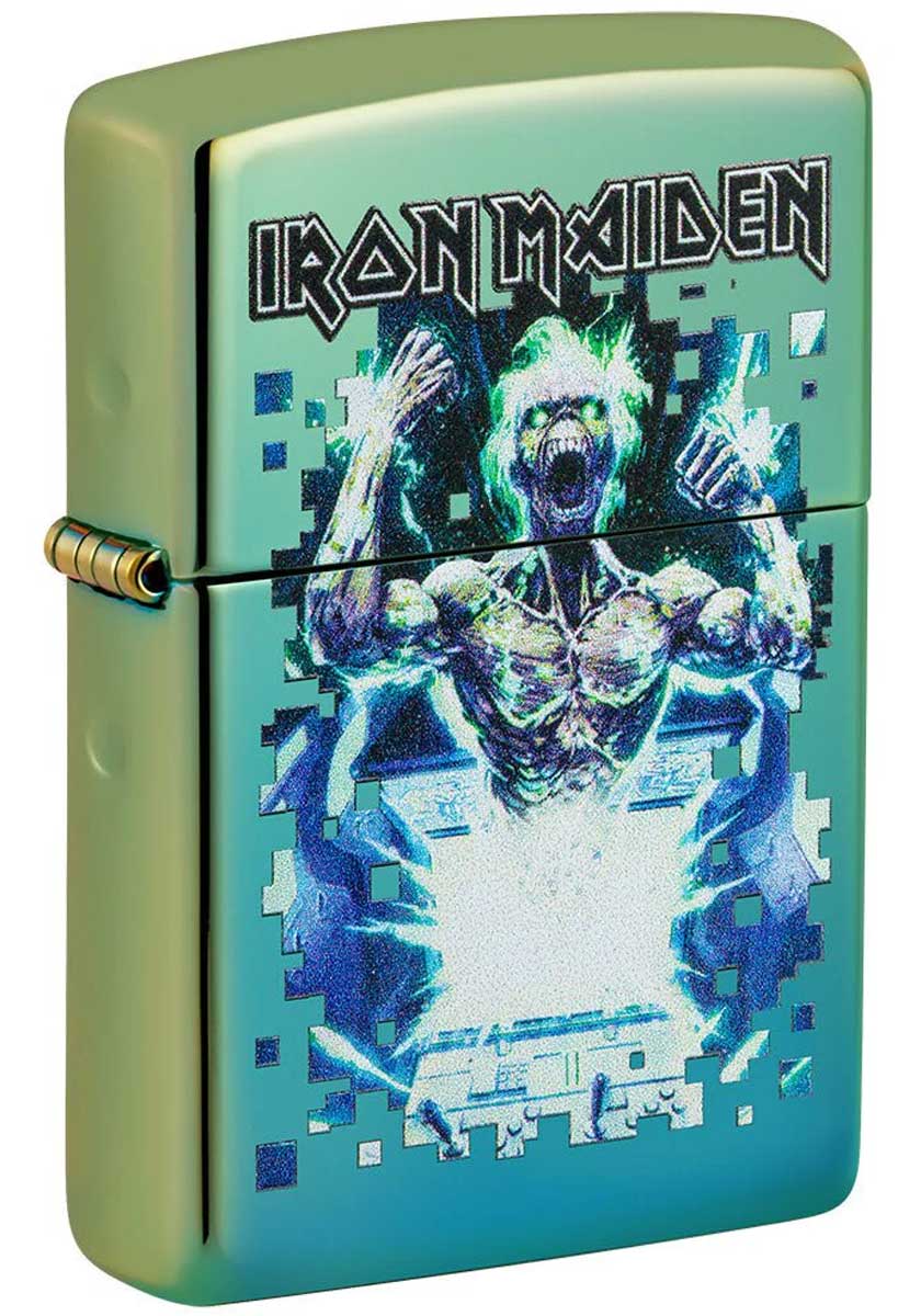 Zippo ジッポー アイアン・メイデン ヘヴィメタル バンド Iron Maiden 鏡面 ポリッシュ ティール 49816 メール便可