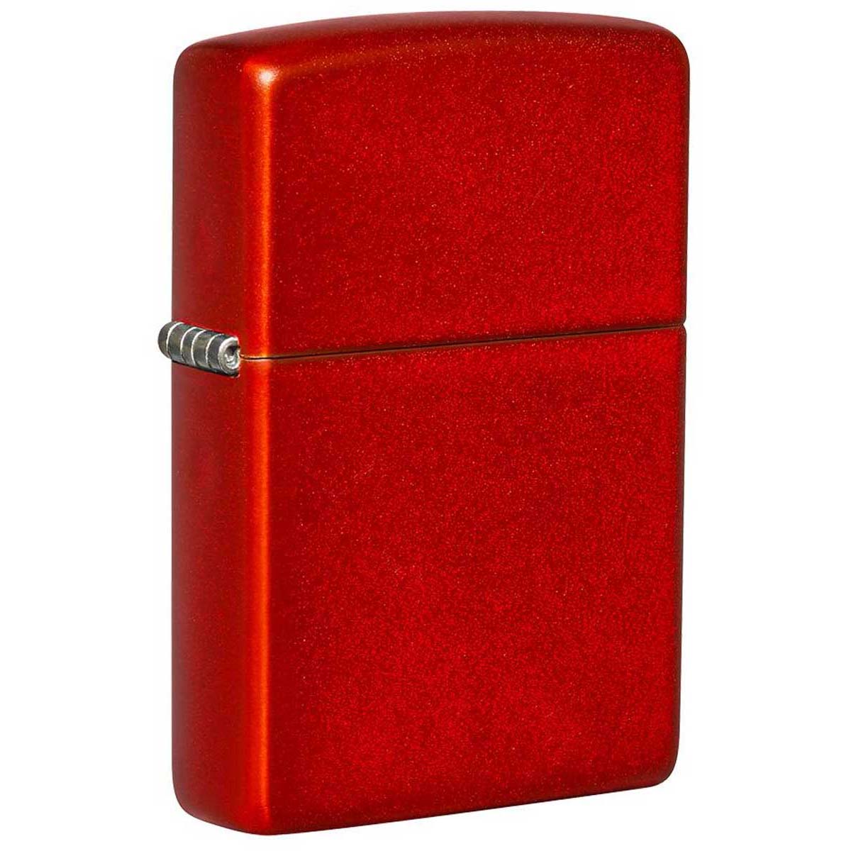 Zippo ジッポー 無地 メタリック レッド Metallic Red 塗装 49475 メール便可