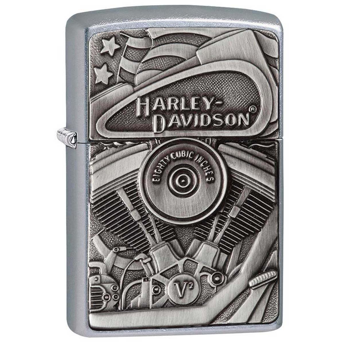 Zippo ジッポー ハーレーダビッドソン ロゴ アメリカモデル バイク 二輪 モーターサイクル  Harley Davidson EMBLEM ストリートクローム 29266