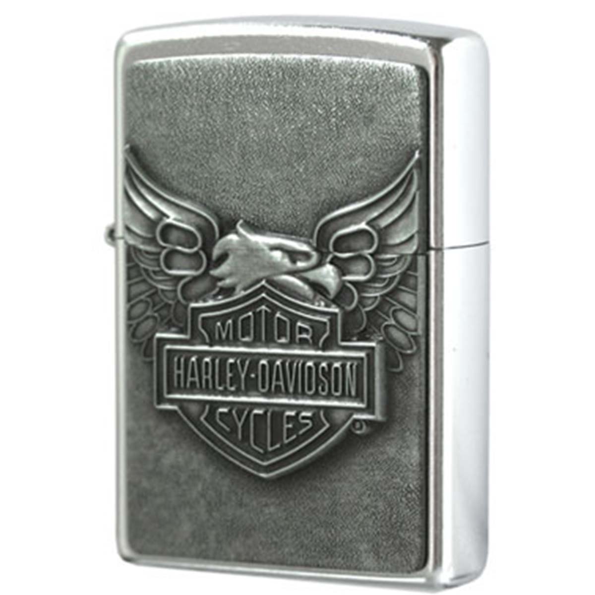 Zippo ジッポー ハーレーダビッドソン ロゴ アメリカモデル バイク 二輪 モーターサイクル  Harley Davidson Iron Eagle ブラッシュドクローム 20230 メール便可
