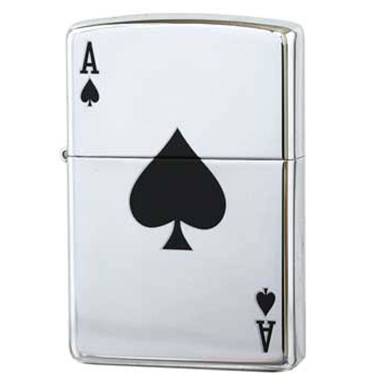 Zippo ジッポー トランプ柄 エース Lucky Ace 鏡面 ポリッシュ クローム 24011 メール便可
