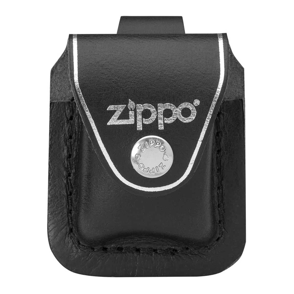 Zippo ジッポー レザーケース 革 ベルト ループ ブラック 持ち運び用 LPLBK