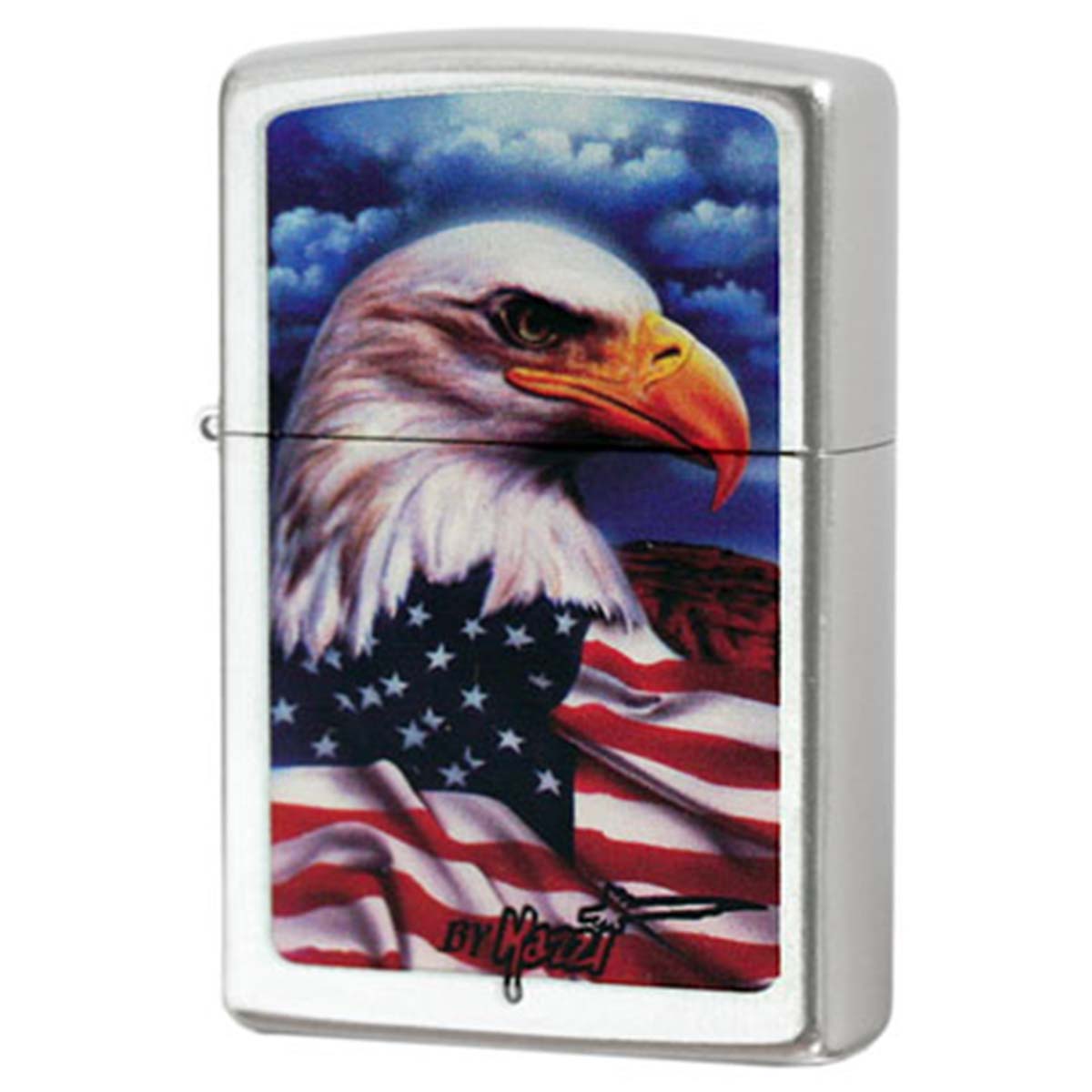 Zippo ジッポー クラウディオ マッツィ イーグル 鷲 アメリカ国旗 Claudio Mazzi Freedom Watch 24764 メール便可