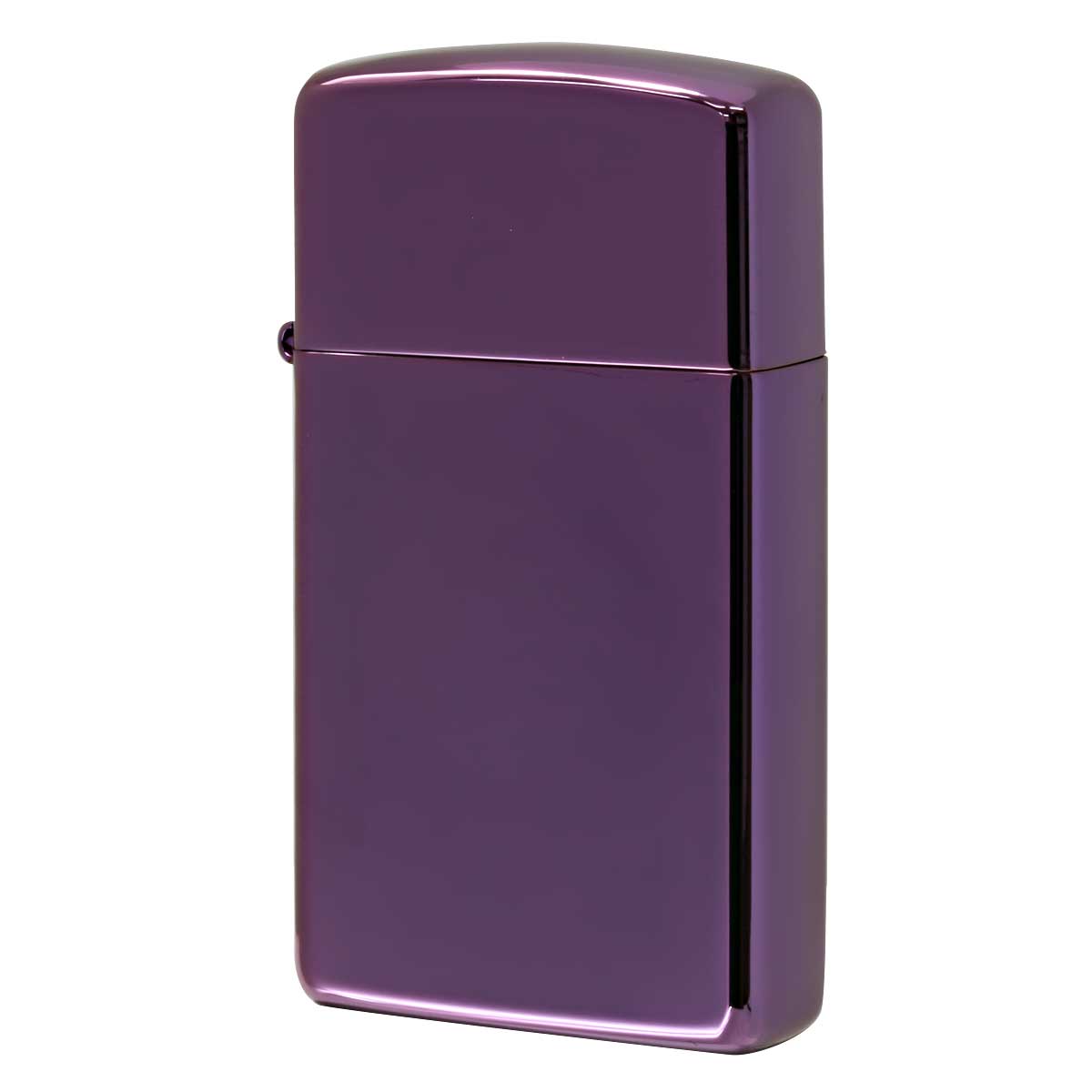 Zippo ジッポー 無地 スリム アビス パープル SLIM ABYSS 鏡面 PVD加工 28124 メール便可
