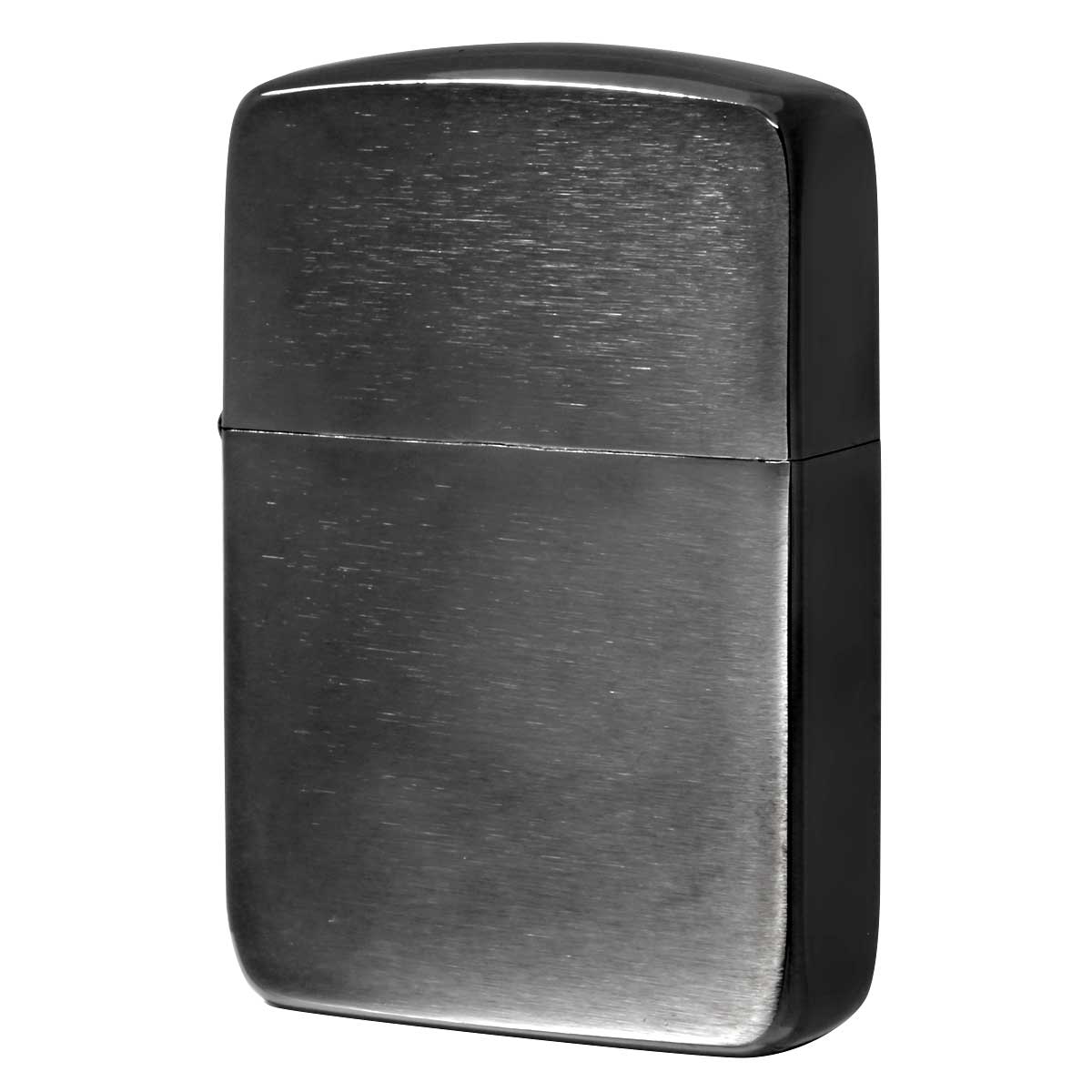 Zippo ジッポー 1941レプリカ 無地 ブラックアイス Black Ice つや消し ブラッシュド PVD加工 24096 メール便可