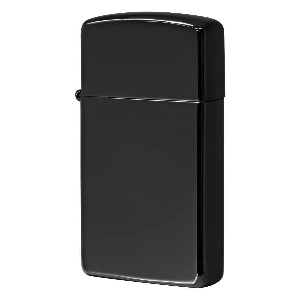 Zippo ジッポー スリム 無地 漆黒 ブラックエボニー SLIM EBONY 鏡面 ポリッシュ PVD加工 28123 メール便可