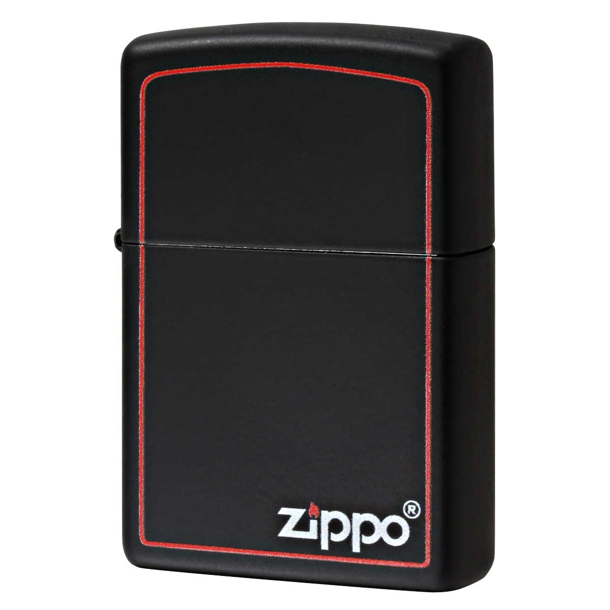Zippo ジッポー ブラック ボーダーライン ジッポ ロゴ Black Z-Boader ブラックマット 218ZB メール便可