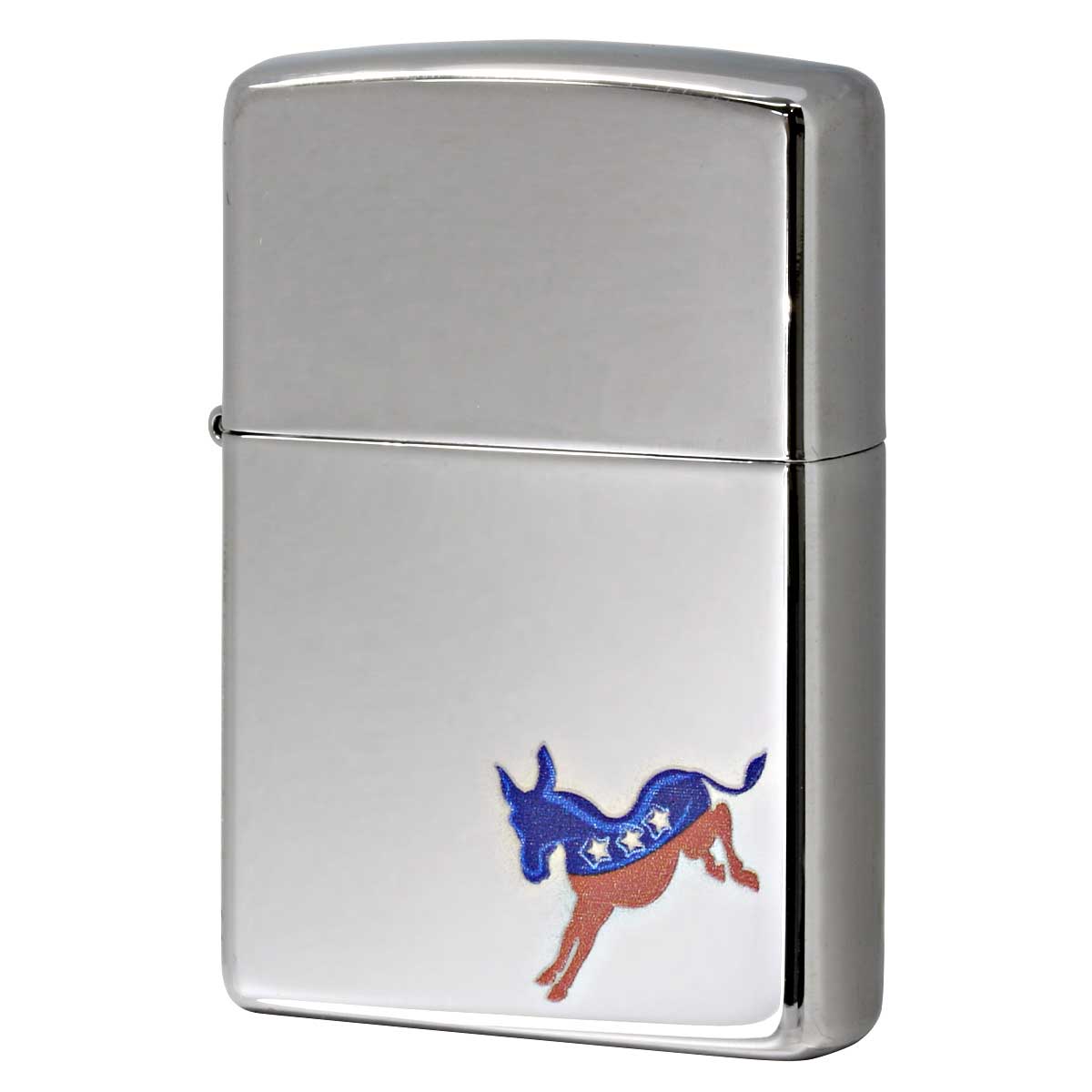 Zippo ジッポー アメリカ民主党 ドンキー Democrat Donkey 鏡面 ポリッシュ クローム 29073 メール便可