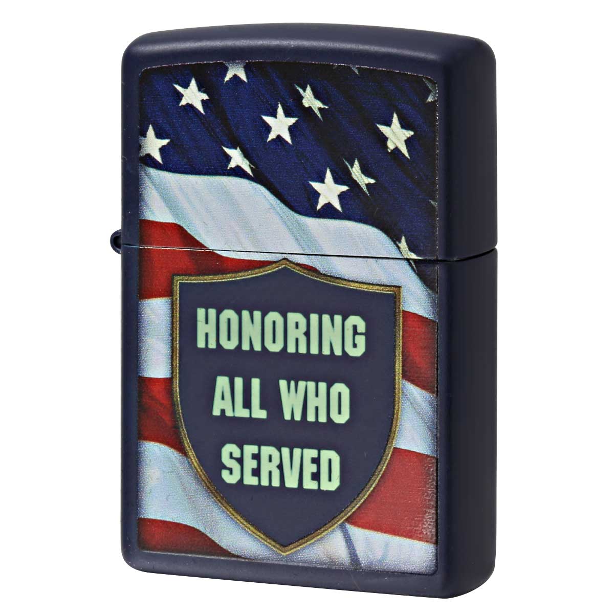 Zippo ジッポー アメリカ国旗 アメリカ退役軍人を称える日 Honoring All Who Served ネイビーマット 29092 メール便可