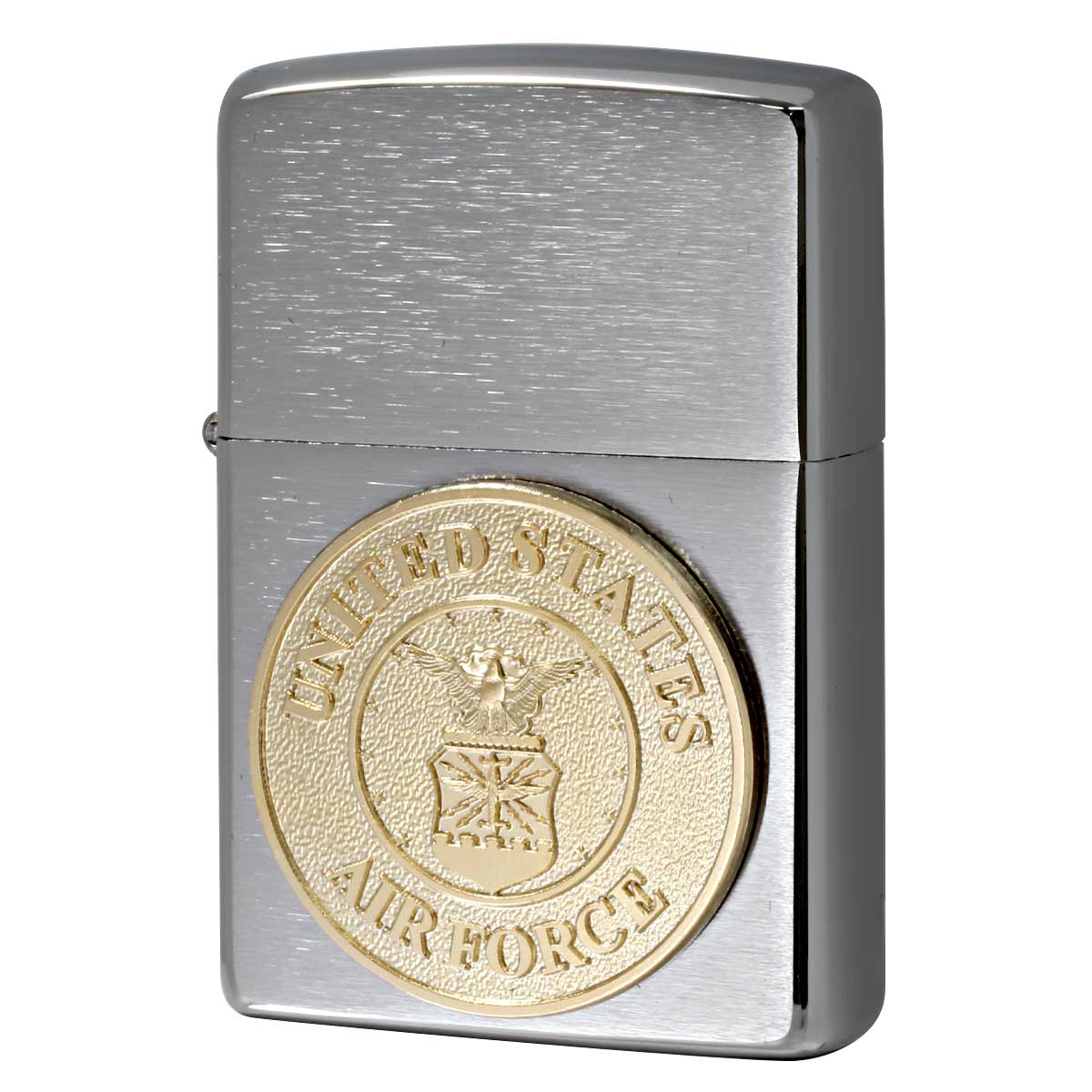 Zippo ジッポー アメリカ軍 空軍 Air Force Crest ブラッシュドクローム 280AFC メール便可