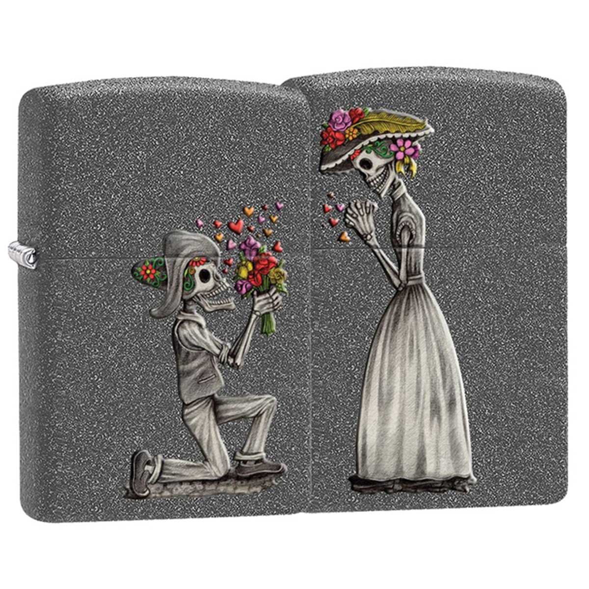 Zippo ジッポー ペアセット スカル ドクロ 骸骨 死者の日 Day of the Dead Skulls Set アイロン ストーン 28987