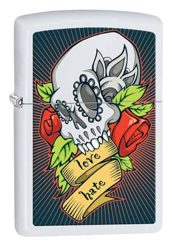 Zippo ジッポー Tattoo Skull 28859 メール便可