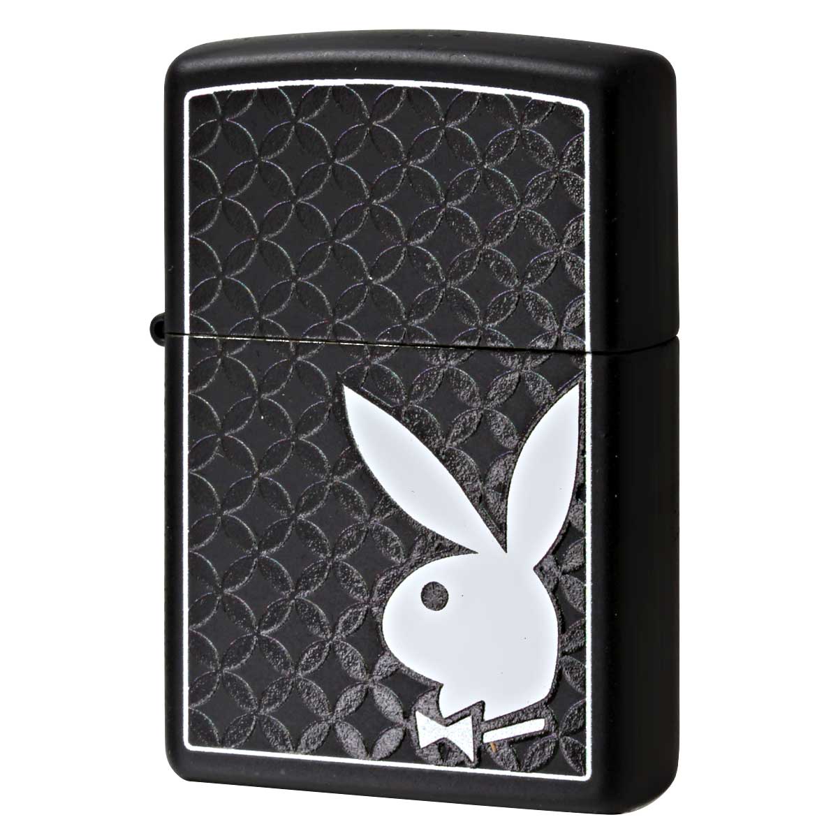 Zippo ジッポー プレイボーイ バニー うさぎ ロゴ Playboy Bunny Logo ブラックマット 29578 メール便可
