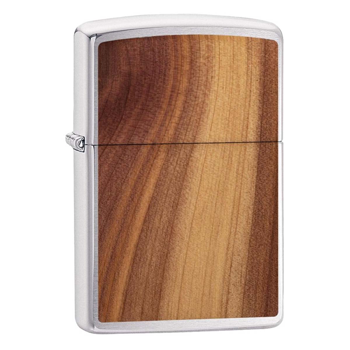 Zippo ジッポー ウッド 木 Woodchuck Cedar Emblem ブラッシュドクローム 29900