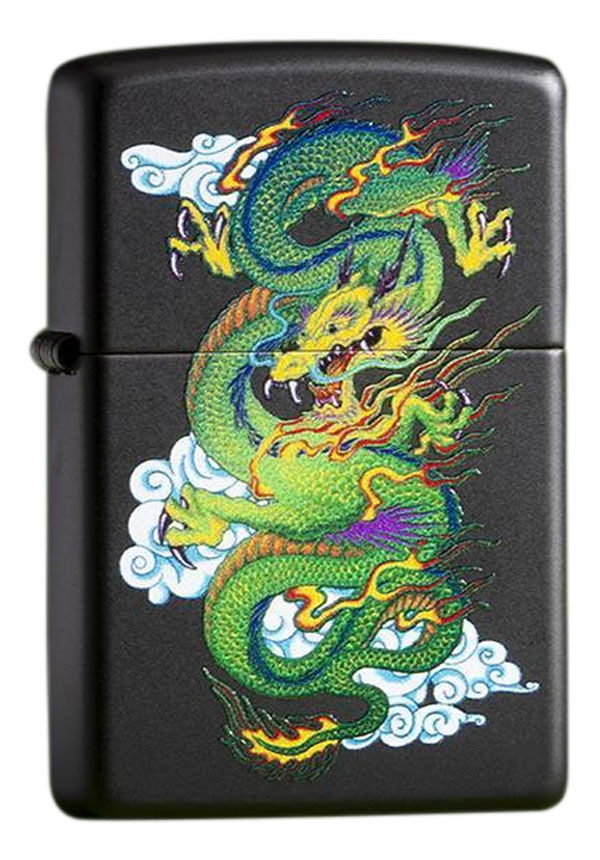 Zippo ジッポー 龍 アジアン ドラゴン Asian Dragon ブラックマット 29839 メール便可