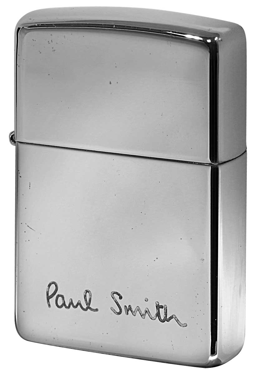 Zippo ジッポー 中古・Paul Smith ポール・スミス 箱なし 保証書なし 傷あり 1994年製造  LOGO メール便可