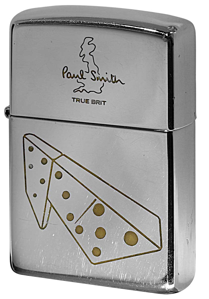 Zippo ジッポー 中古・Paul Smith ポール・スミス 箱なし 保証書なし 傷あり 1996年製造  ダイス メール便可