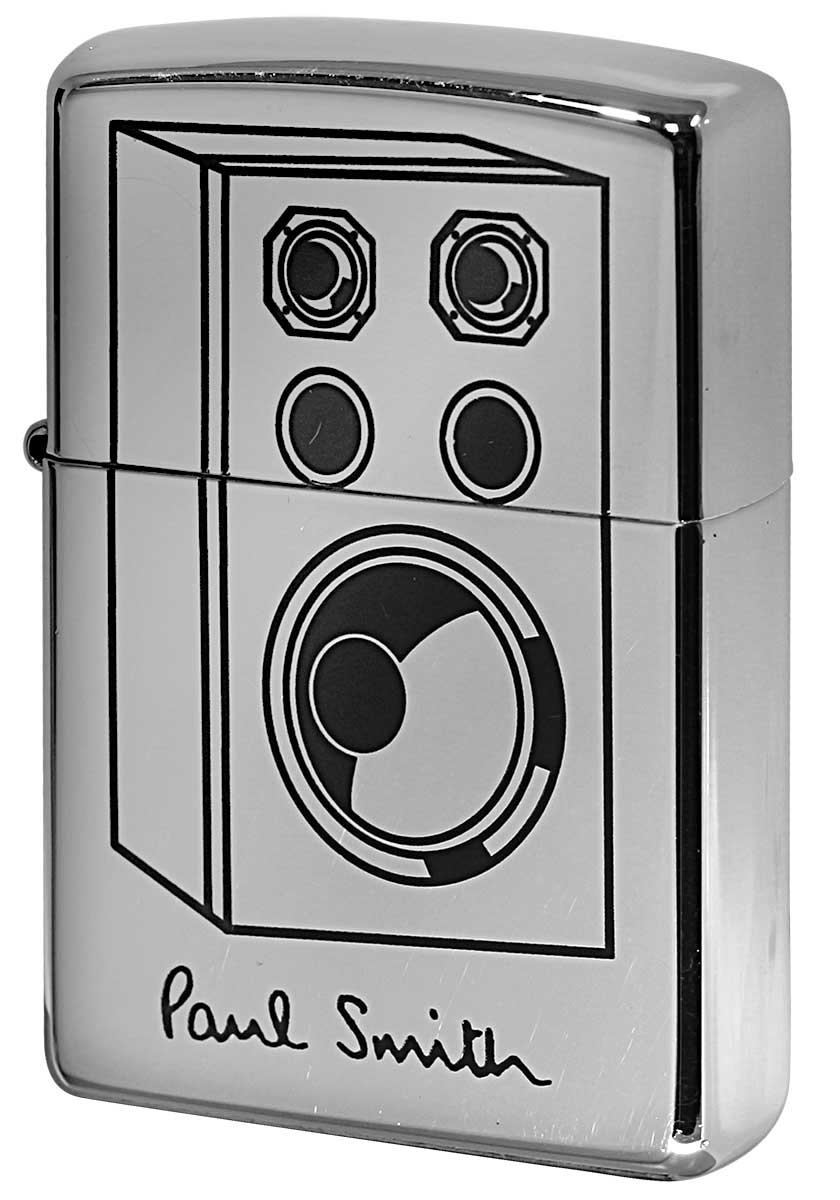 Zippo ジッポー 中古・Paul Smith ポール・スミス 箱なし 保証書なし 傷あり 1998年製造  スピーカー メール便可
