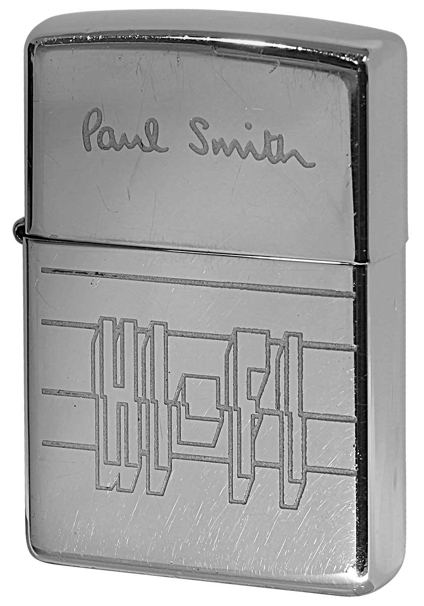 Zippo ジッポー 中古・Paul Smith ポール・スミス 箱なし 保証書なし 傷あり 1999年製造  HI・FI メール便可