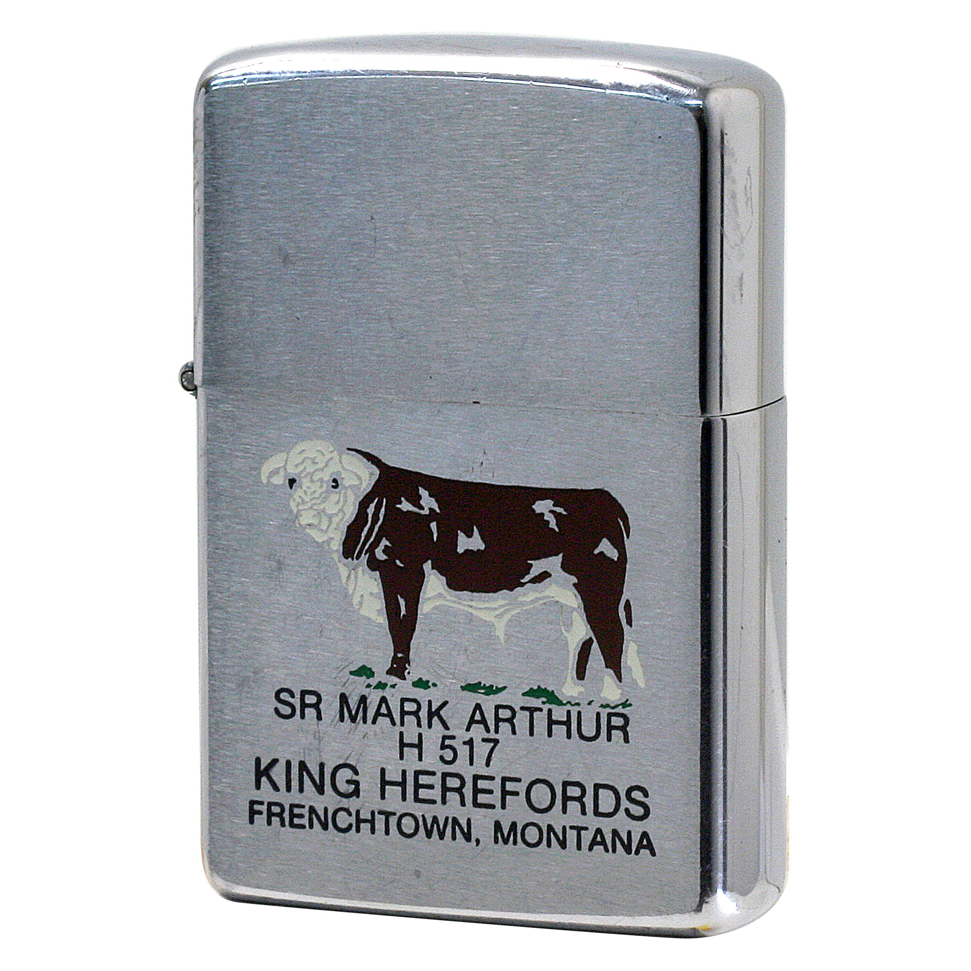 絶版/ヴィンテージ Zippo ジッポー 中古 1978年製造 キング・ヘレフォード King Herefords 肉牛 品種  [C]使用感あり傷汚れあり