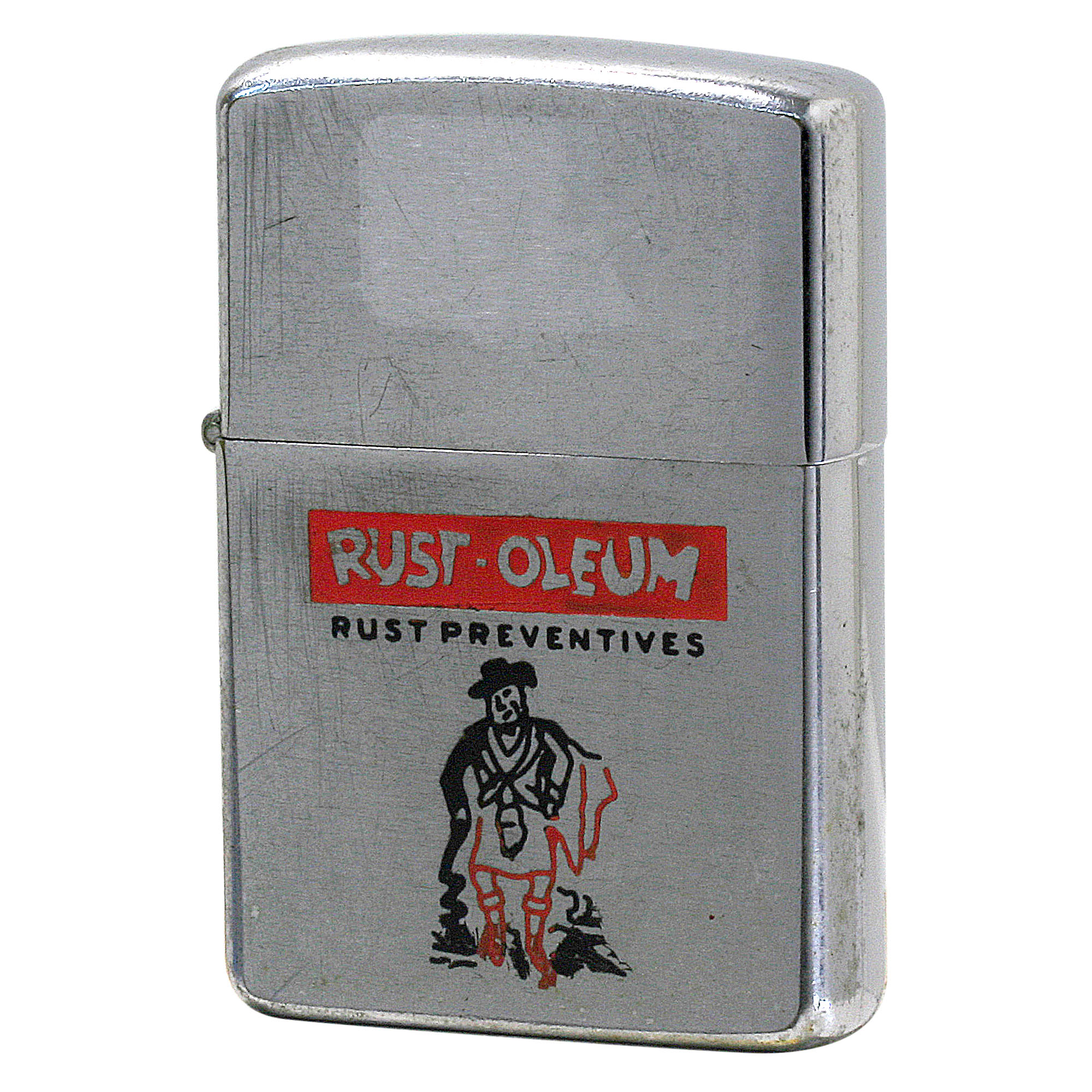 絶版/ヴィンテージ Zippo ジッポー 中古 1958年製造 Rust Oleum ラスト・オリウム  [C]使用感あり傷汚れあり