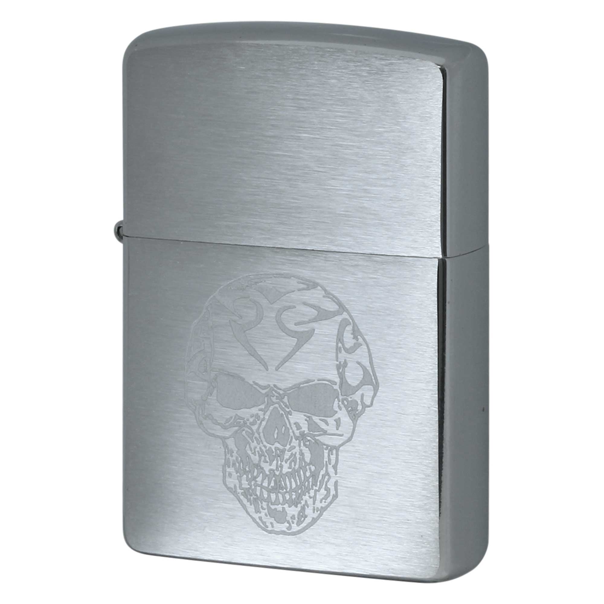 絶版/ヴィンテージ Zippo ジッポー 中古 2006年製造 SKULL ZIPPO CA-17871 WH 腕時計セット  [N]未使用・新品
